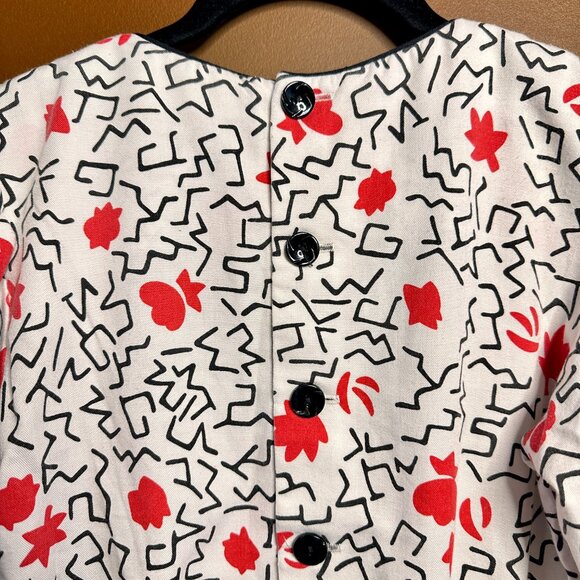 Vintage 1980s Petite Lanz Peplum Blouse – Size Small - Picture 4 of 6